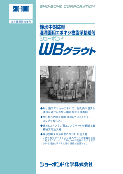 WBグラウト - ショーボンド化学