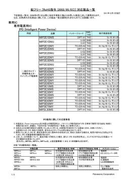 専用IC－電源用－IPD（Intelligent Power Device - パナソニック