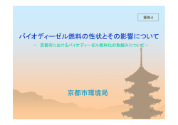 資料4 バイオディーゼル燃料の性状とその影響について（PDF形式