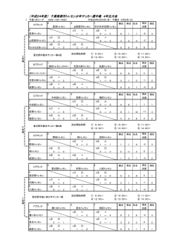 （平成24年度） 千葉県郡市トレセン少年サッカー選手権 4年生大会