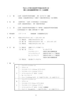 要項 - 第62回全国高等学校スキー大会 SAPPORO