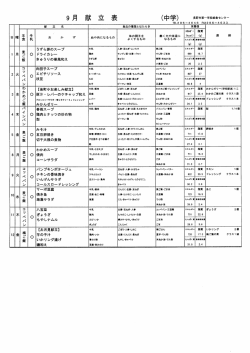 （中学校グループ）献立表（PDF:228KB