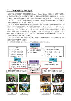 1 山口県におけるAFPYの歩み (PDF : 161KB)