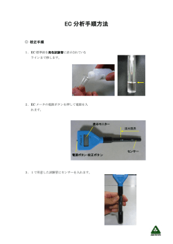 EC計分析手順書〈ハンナ製〉 (PDF : 357KB)