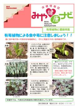 （有毒植物と健康特集）（PDFファイル 849.1KB） - 宇都宮市