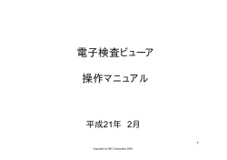 電子検査ビューア 操作マニュアル