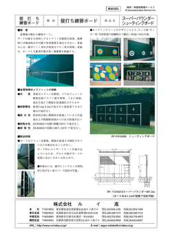 スーパーバウンダー シューティングボード 壁打ち練習ボード  - 建設MiL