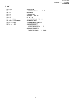 内部統制報告書