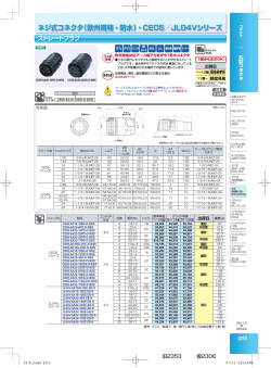 ネジ式コネクタ（欧州規格・防水）・CE05／JL04Vシリーズ - ミスミ