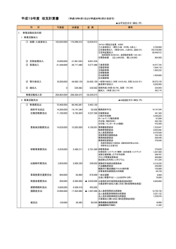 H19年度： 収支計算書 - 成年後見センター・リーガルサポート