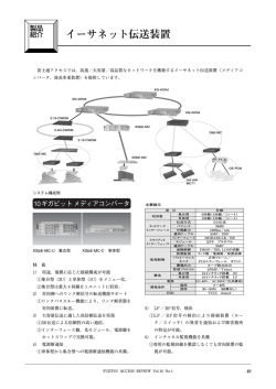 イーサネット伝送装置 - 富士通