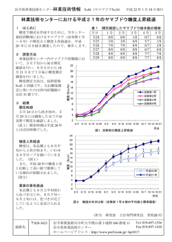 林業技術センターにおける平成21年のヤマブドウ糖度上昇経過 - 岩手県