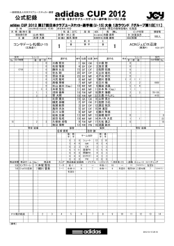 公式記録 - JCY | 一般財団法人日本クラブユースサッカー連盟