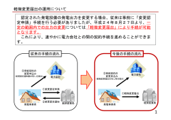 軽微変更届出の運用について