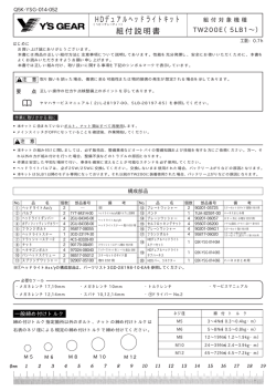 HDデュアルヘッドライトキット 組付説明書 - ワイズギア