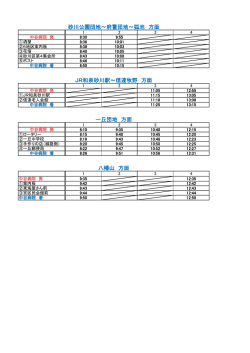 中谷病院バス 時刻表