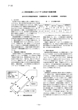 人工降雨装置によるマサ土斜面の崩壊実