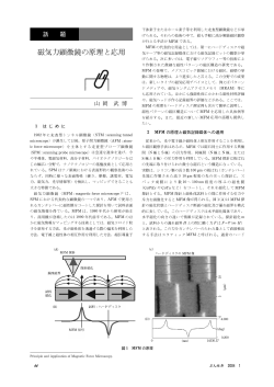話 題 磁気力顕微鏡の原理と応用 山岡武博 44