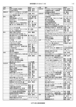 新着図書リスト(2012/1/28) 1/2 近代「出版者」の誕生 箕輪 成男
