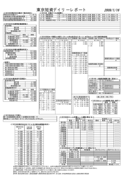 東京短資デイリーレポート