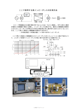 高インピーダンス計測方法 (pdf)