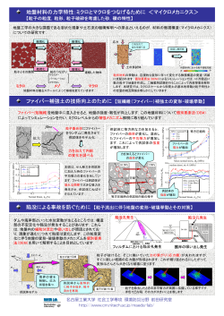 地盤材料の力学特性：ミクロとマクロをつなげるために  - 名古屋工業大学