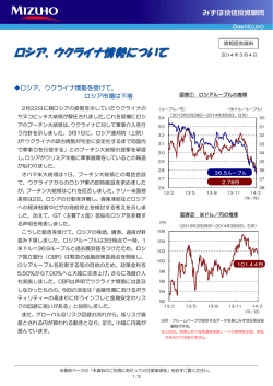 ロシア、ウクライナ情勢について（PDF/228KB） - みずほ投信投資顧問