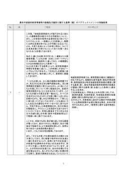 （案）のパブリックコメントの実施結果 - 桑名市