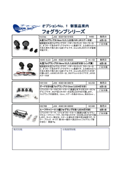フォグランプシリーズ （PDF：527KB - OPTION No.1