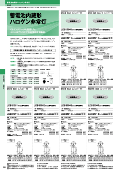蓄電池内蔵形 ハロゲン非常灯