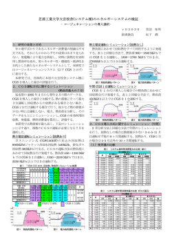 芝浦工業大学大宮校舎(システム棟)のエネルギーシステムの検証－コー