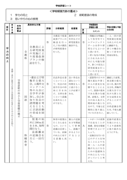 学校関係者評価 - 青梅市教育委員会