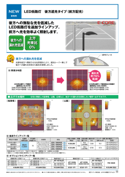 LED街路灯 後方遮光タイプ（前方配光） - 東芝ライテック