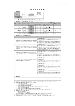 独立役員届出書