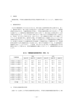 D後半以降 - 厚生労働省