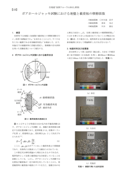 ボアホールジャッキ試験における地盤と載荷板の摩擦係数