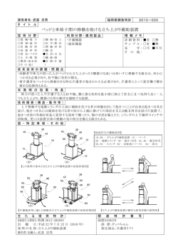 ベッドと車椅子間の移動を助ける立ち上がり補助装置