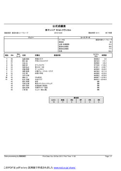 公式成績表
