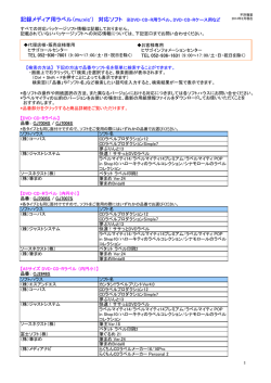 記録メディア用ラベル（mu:vic） 対応ソフト ※DVD・CD-R用ラベル、DVD