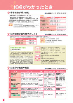 妊娠がわかったとき - 西宮市