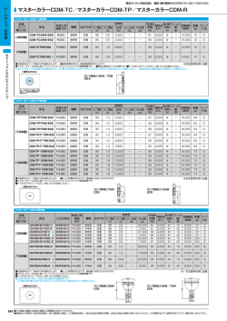 マスターカラーCDM-TC／マスターカラーCDM-TP／マスターカラーCDM-R