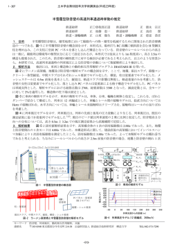 半雪覆型防音壁の高速列車通過時挙動の推定 - 土木学会