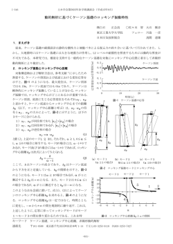 動的解析に基づくケーソン基礎のロッキング振動特性 - 土木学会