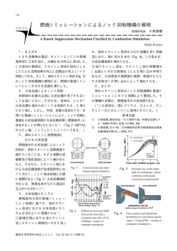 燃焼シミュレーションによるノック抑制機構の解明