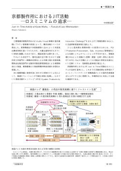 京都製作所におけるJIT活動 ロスミニマムの追求 - 三菱電機