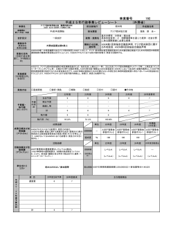 平成25年行政事業レビューシート （外務省） 事業番号 192