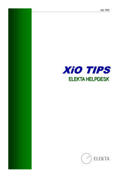 XiO TIPS - エレクタ株式会社