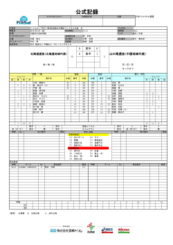 北海道選抜 0-1 山口県選抜