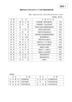実行委員会名簿（資料1）(52KB)(PDF文書) - 恵庭市