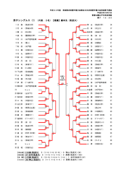 平成22年度 全日本選手権予選会（一般の部） 大会記録 - 茨城県卓球連盟